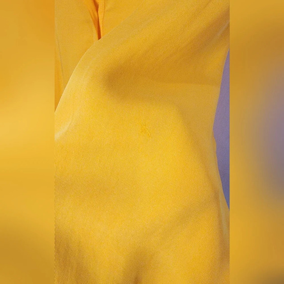 ZARA Satin Oversized Flowy Shirt Bright Orange Sz M - Picture 6 of 8